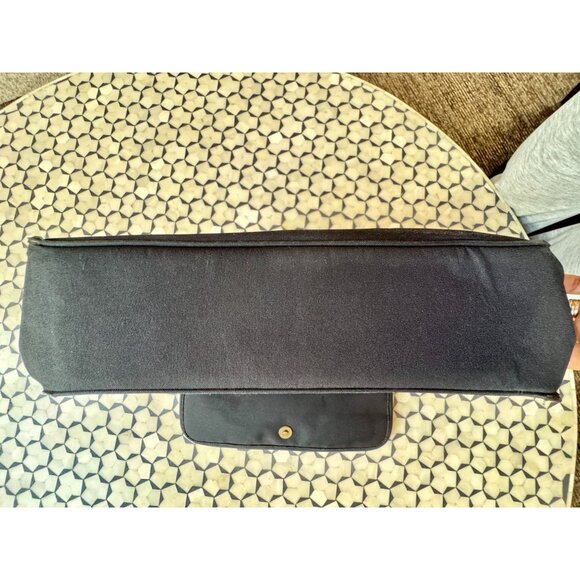 Ralph Lauren Black Messenger Bag With Gold Crest Logo - Shoulder Crossbody - Picture 7 of 16